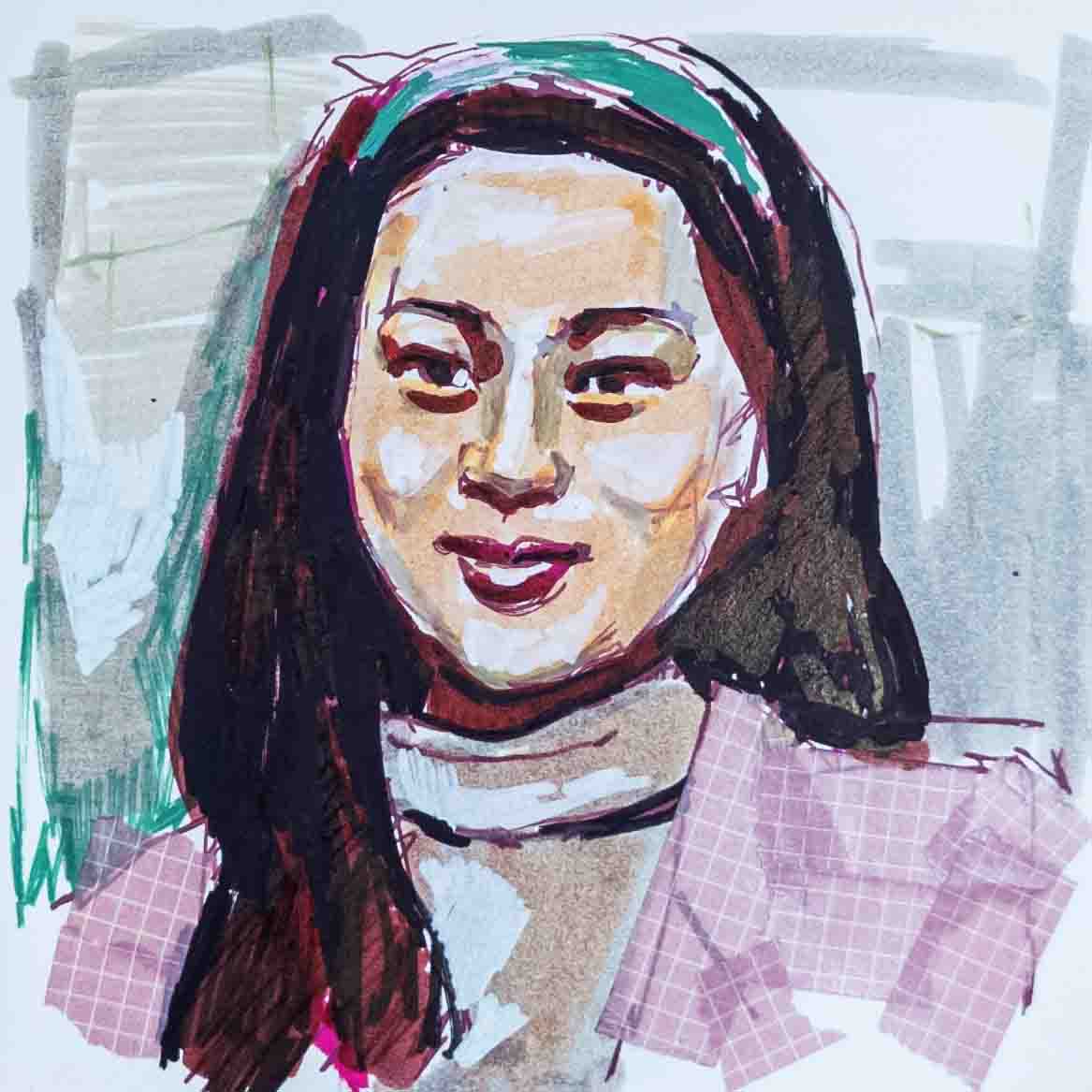 Analoge Kunst Illustration